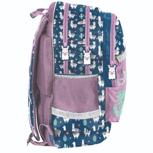 Školní batoh Lama modro-fialový-6